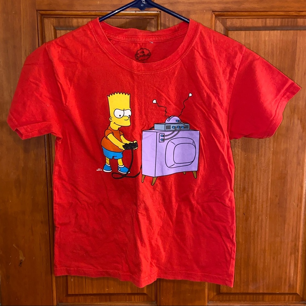 Red Simpsons shirt